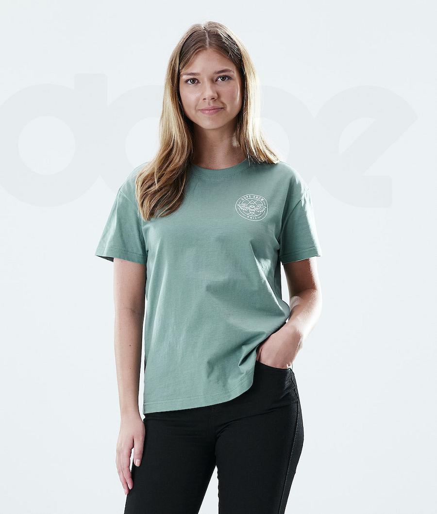 Green Women's Dope Regular T-shirts | NZ_D1658