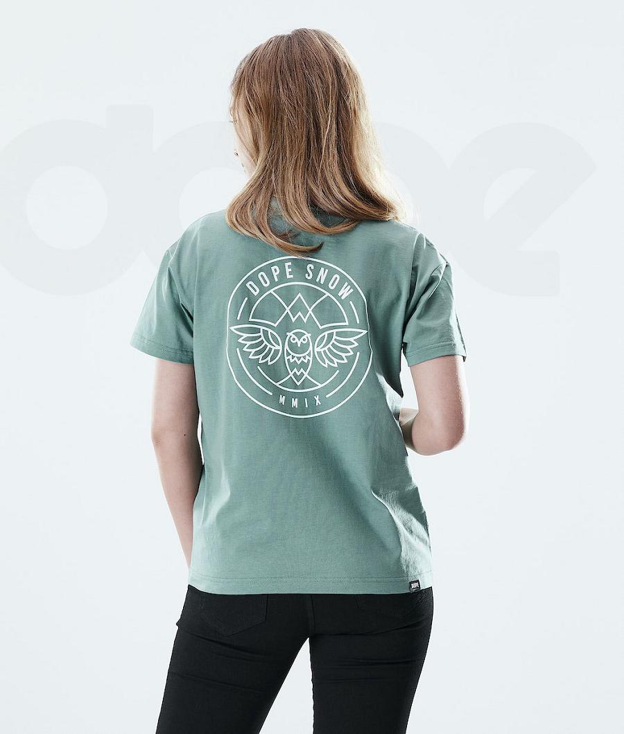 Green Women\'s Dope Regular T-shirts | NZ_D1658
