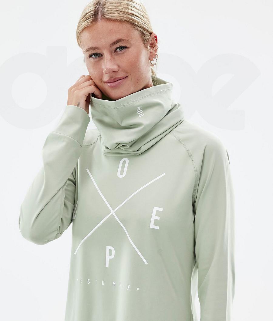 Green Women's Dope Snuggle W Base Layer Tops | NZ_D1171