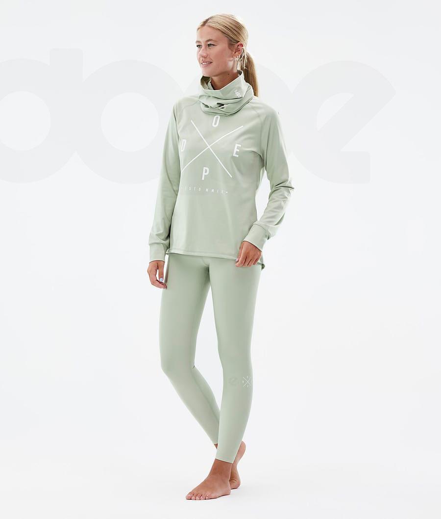 Green Women's Dope Snuggle W Base Layer Tops | NZ_D1171