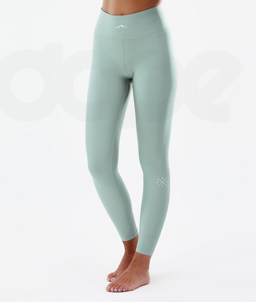 Green Women\'s Dope Snuggle W Base Layer Pants | NZ_D1712