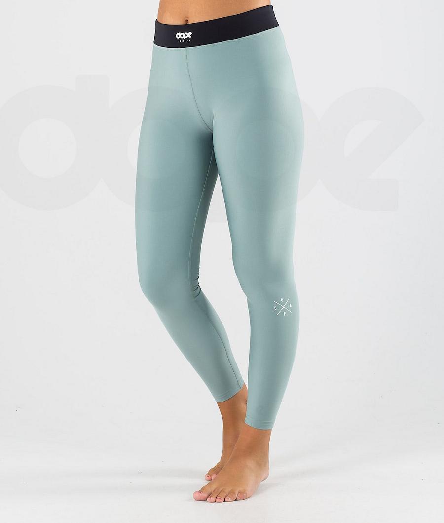 Green Women\'s Dope Snuggle W Base Layer Pants | NZ_D1771