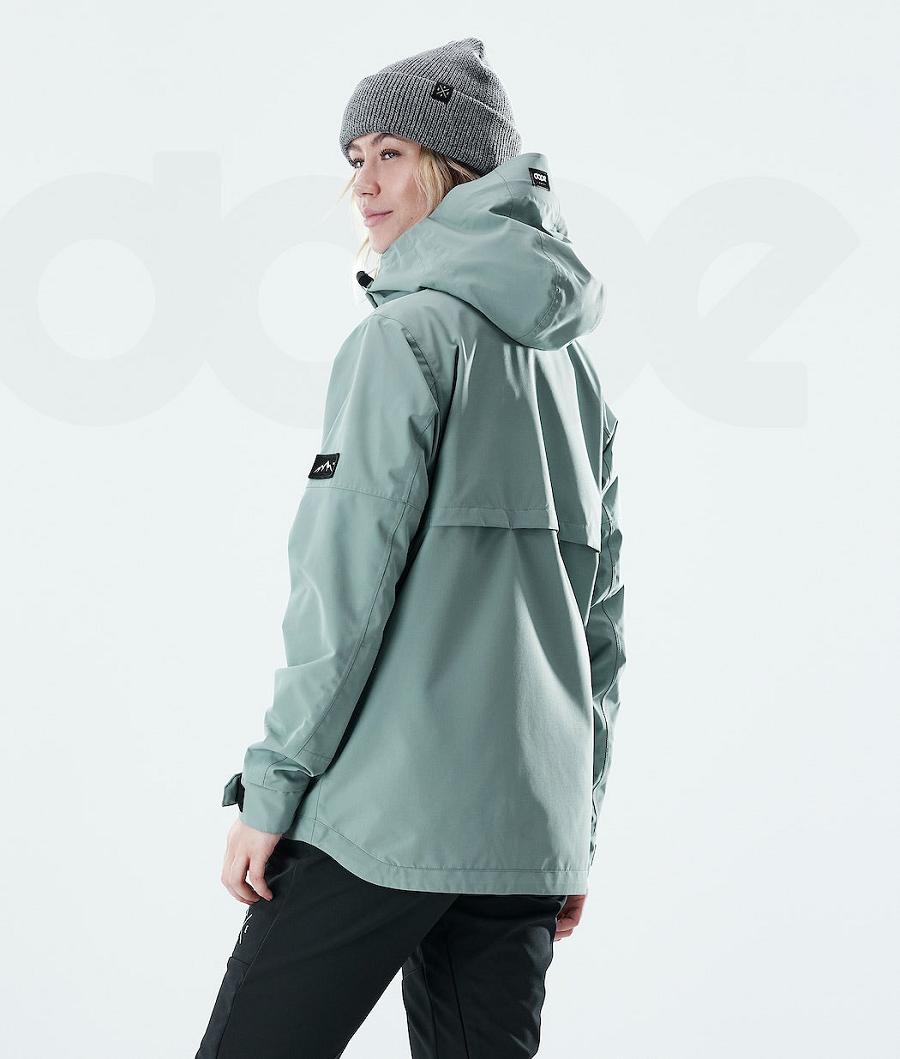 Green Women's Dope Trekker W Outdoor Jackets | NZ_D1657