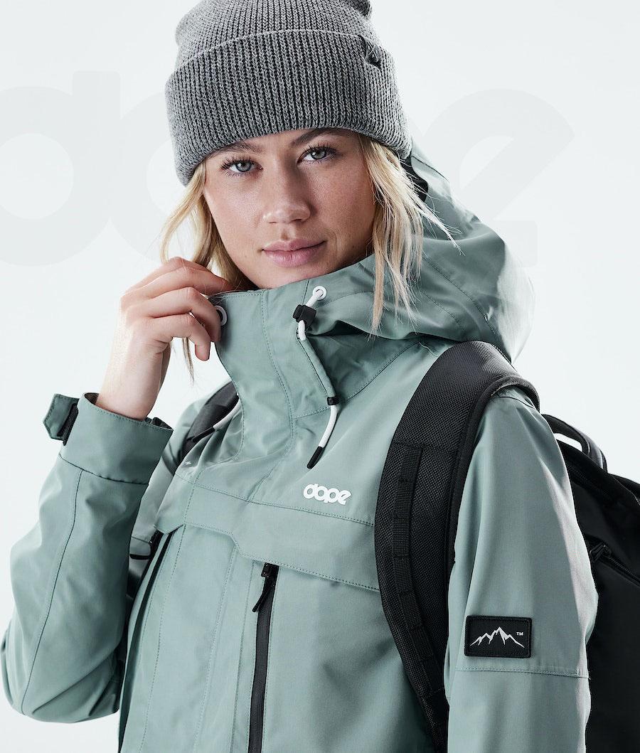 Green Women's Dope Trekker W Outdoor Jackets | NZ_D1657