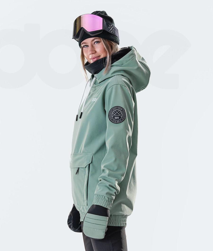 Green Women's Dope Wylie W 10k Ski Jackets | NZ_D1339