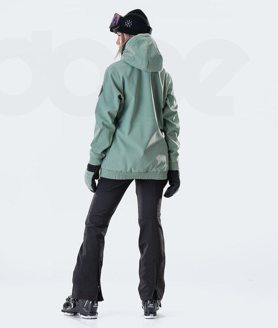 Green Women's Dope Wylie W 10k Ski Jackets | NZ_D1339