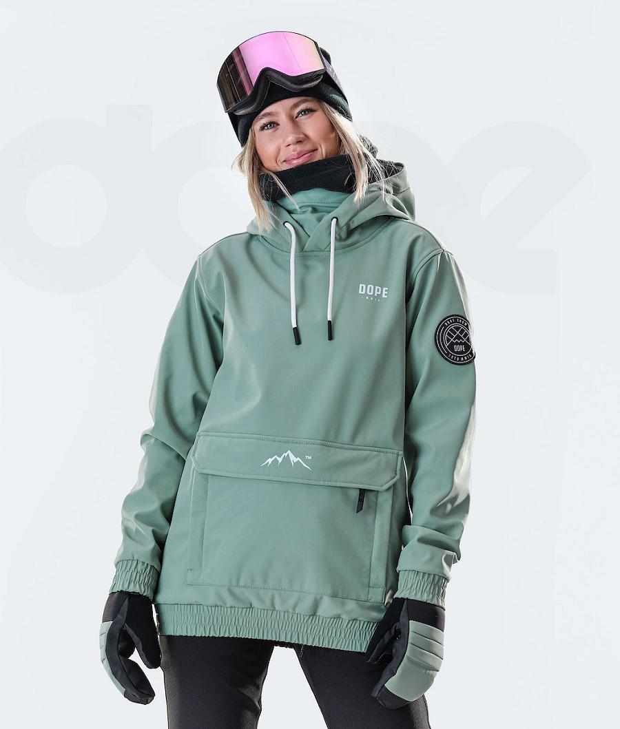 Green Women\'s Dope Wylie W 10k Ski Jackets | NZ_D1339