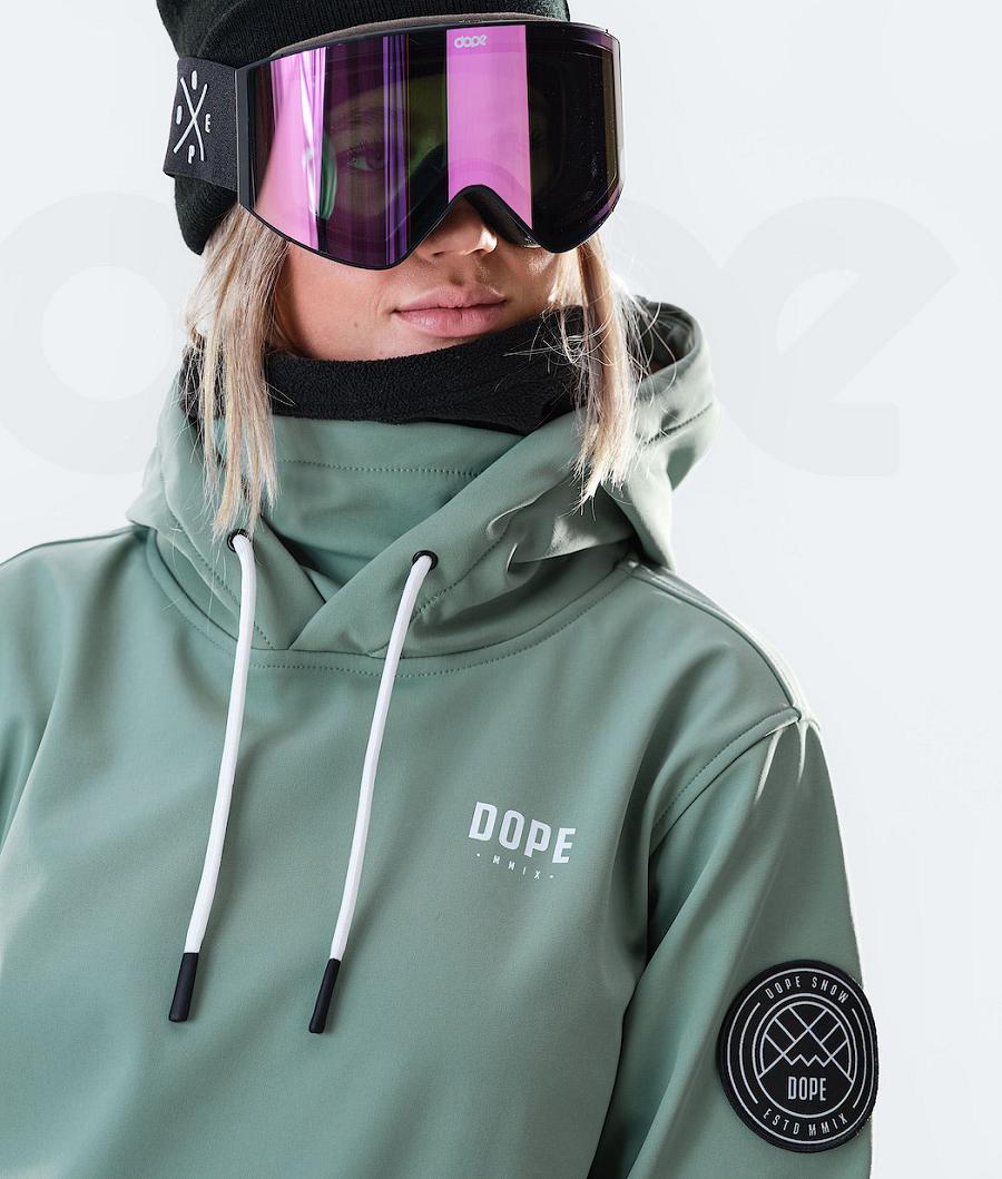 Green Women's Dope Wylie W 10k Snowboard Jackets | NZ_D2511