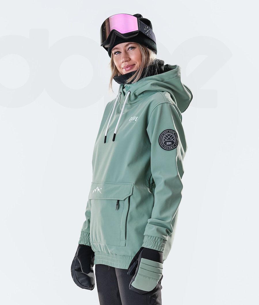 Green Women's Dope Wylie W 10k Snowboard Jackets | NZ_D2511