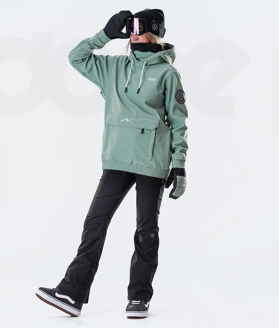 Green Women's Dope Wylie W 10k Snowboard Jackets | NZ_D2511