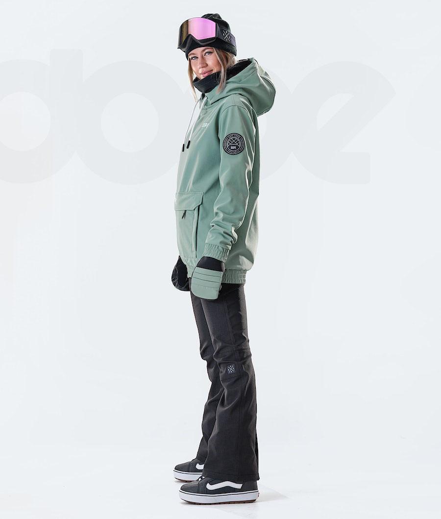 Green Women's Dope Wylie W 10k Snowboard Jackets | NZ_D2511