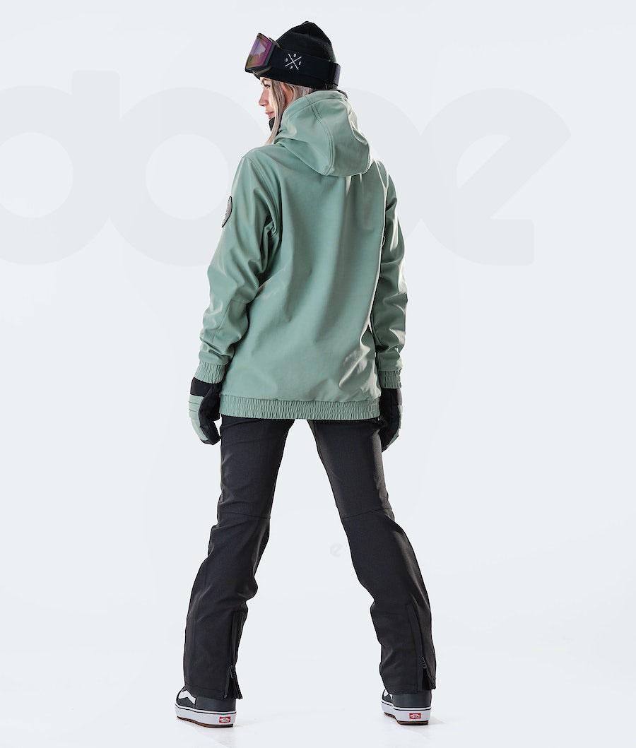 Green Women's Dope Wylie W 10k Snowboard Jackets | NZ_D2511