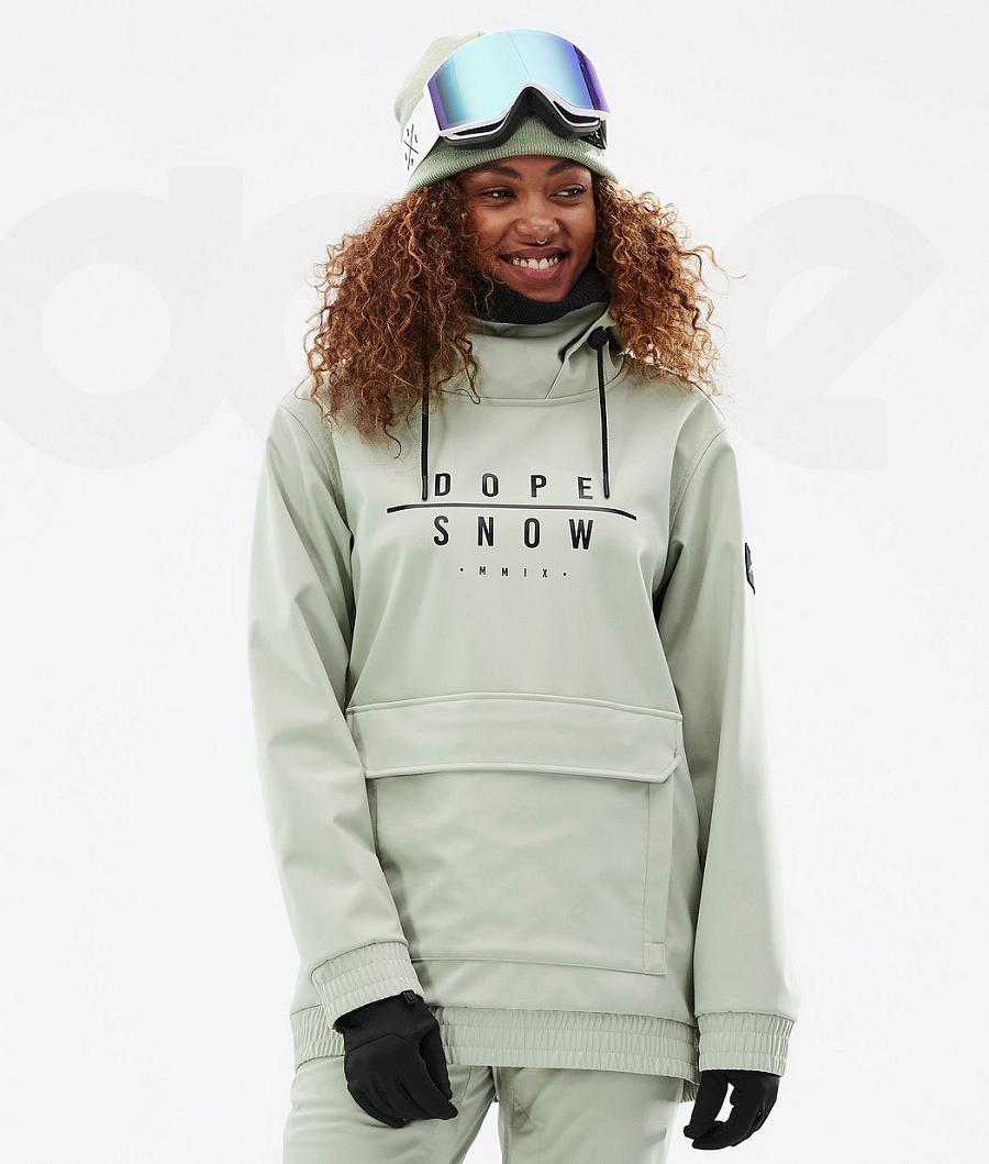 Green Women\'s Dope Wylie W Snowboard Jackets | NZ_D1981