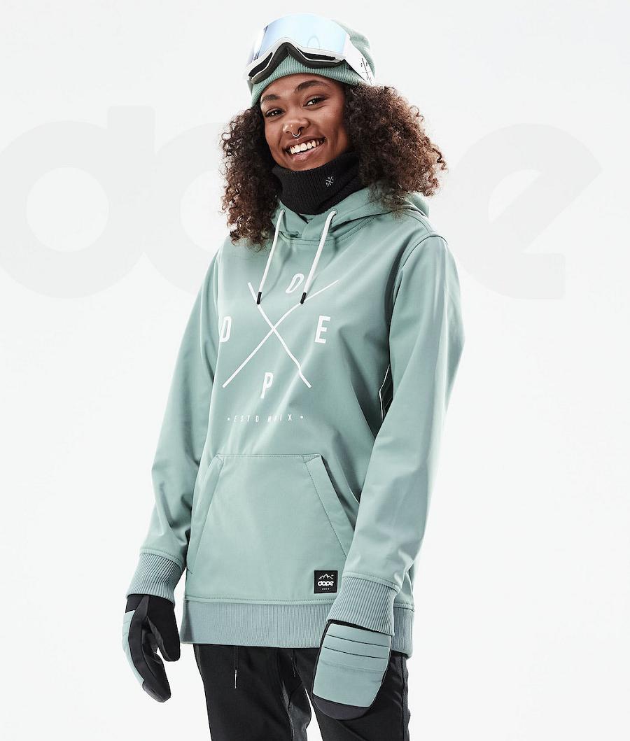 Green Women\'s Dope Yeti W 10k Ski Jackets | NZ_D1354