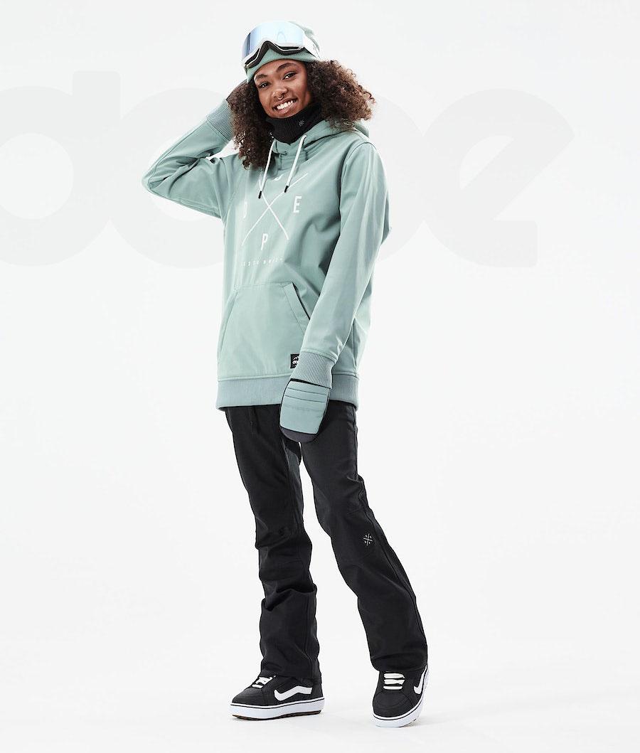 Green Women's Dope Yeti W 10k Snowboard Jackets | NZ_D2293