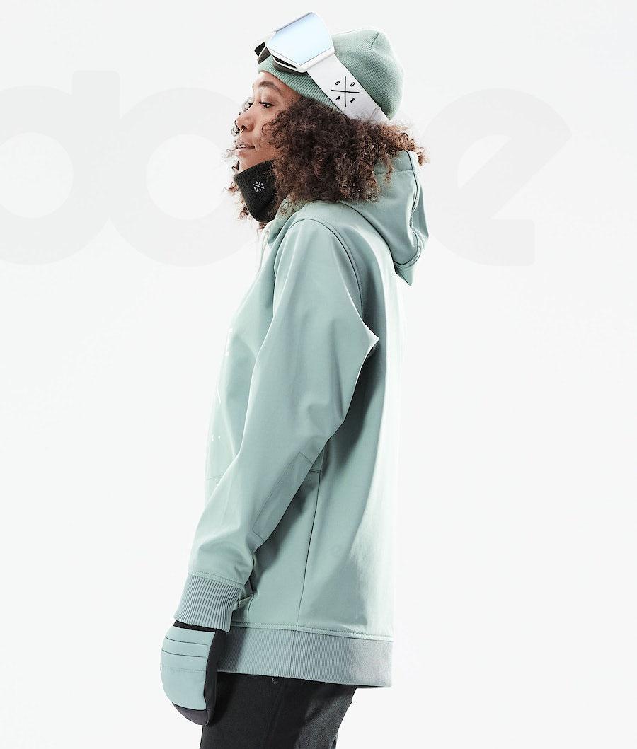 Green Women's Dope Yeti W 10k Snowboard Jackets | NZ_D2293