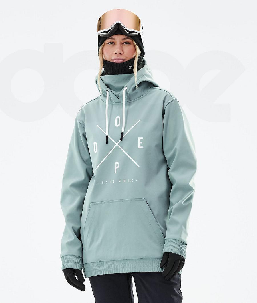 Green Women\'s Dope Yeti W 2021 Snowboard Jackets | NZ_D1672