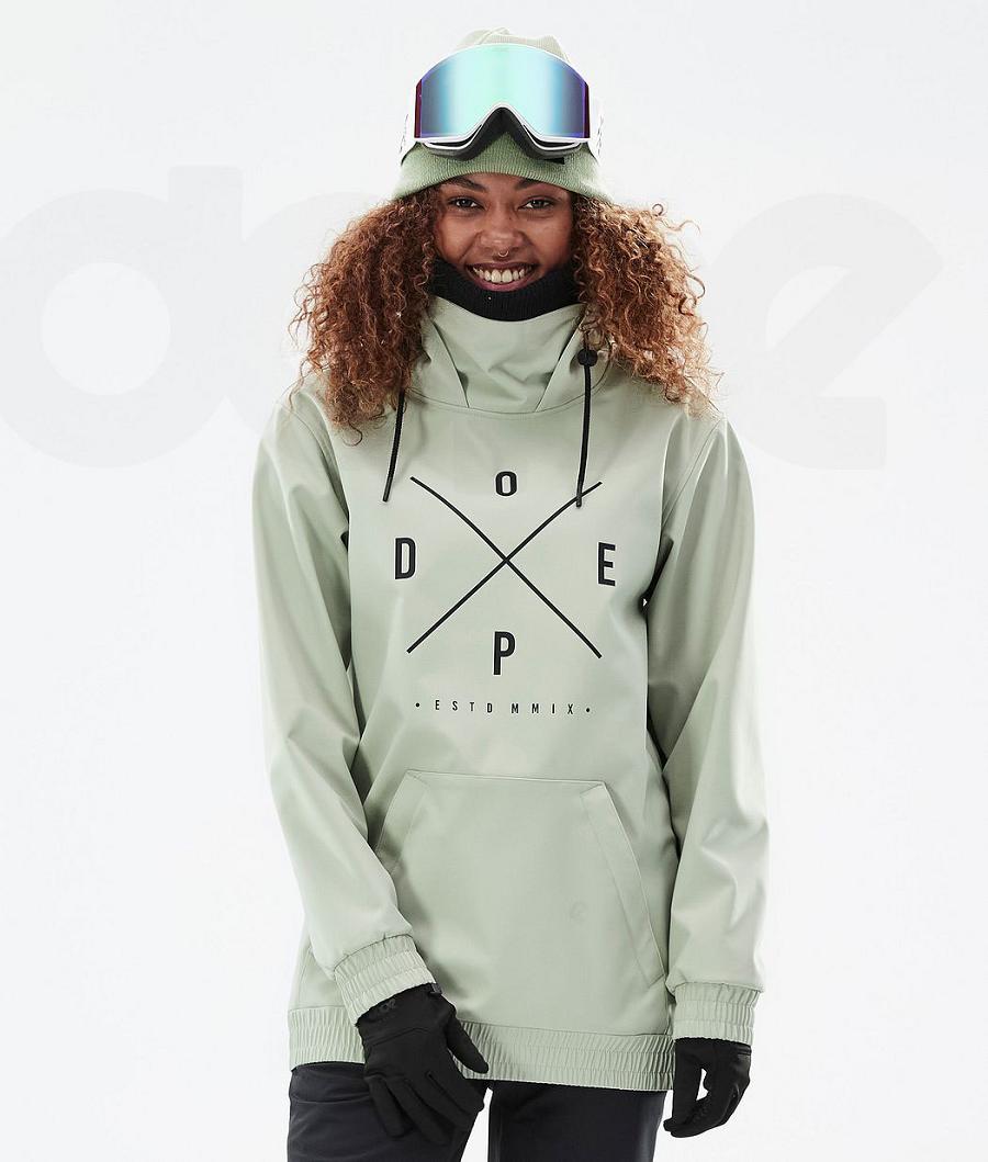 Green Women\'s Dope Yeti W Snowboard Jackets | NZ_D1434