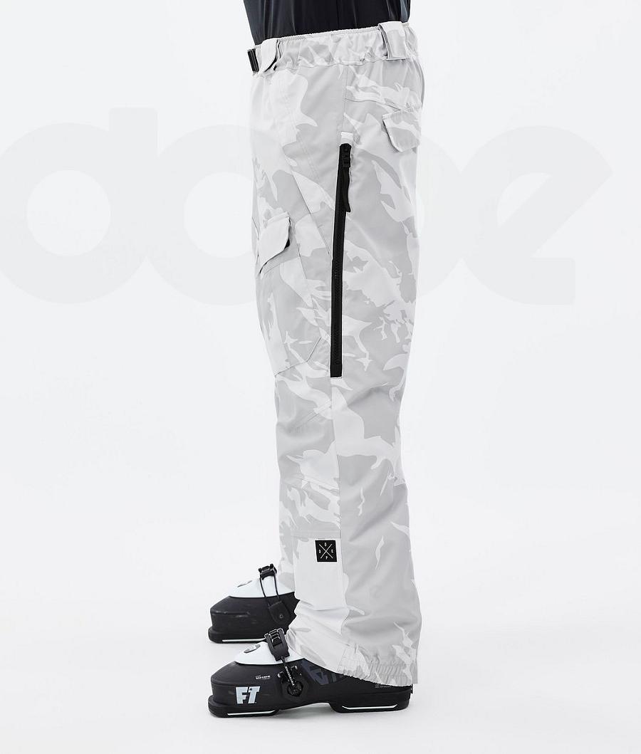 Grey Camo Men's Dope Antek Ski Pants | NZ_D1913