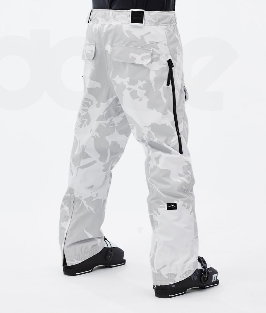 Grey Camo Men's Dope Antek Ski Pants | NZ_D1913
