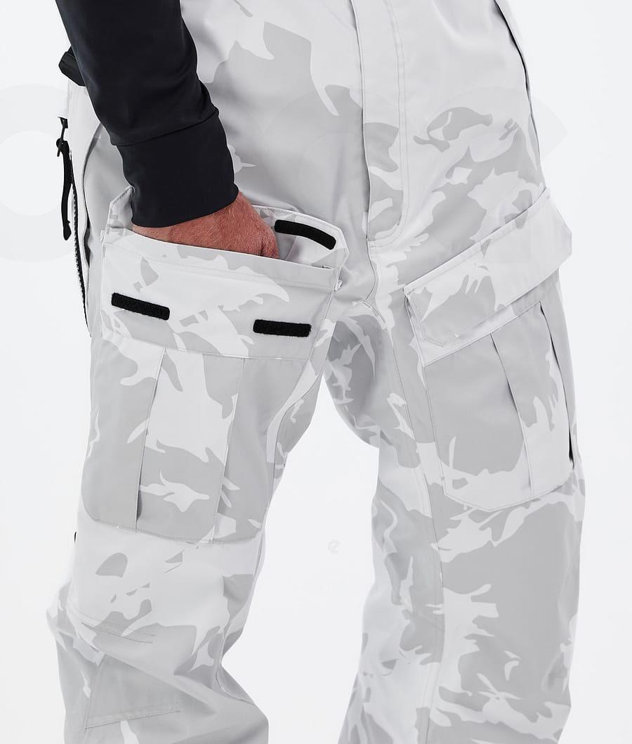 Grey Camo Men's Dope Antek Snowboard Pants | NZ_D2460