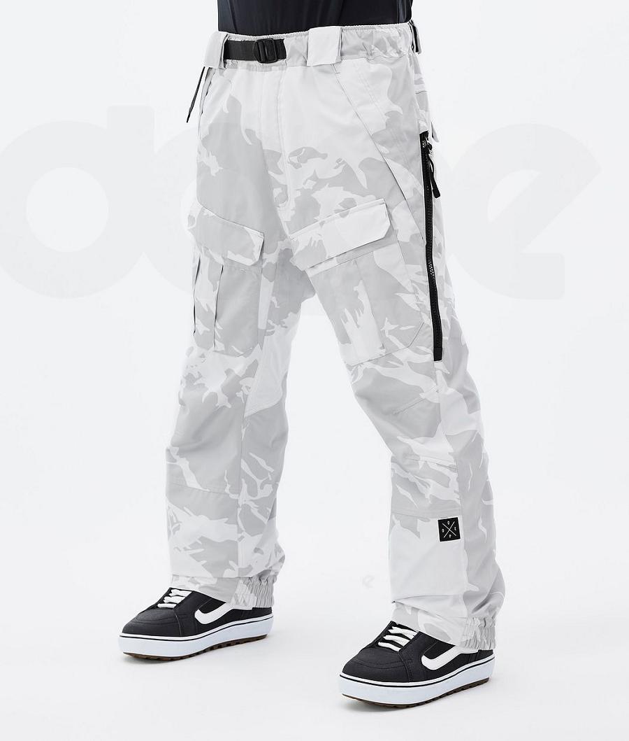 Grey Camo Men\'s Dope Antek Snowboard Pants | NZ_D2460