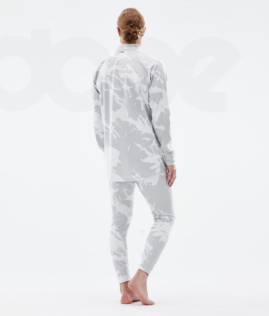 Grey Camo Men's Dope Snuggle Base Layer Pants | NZ_D1693