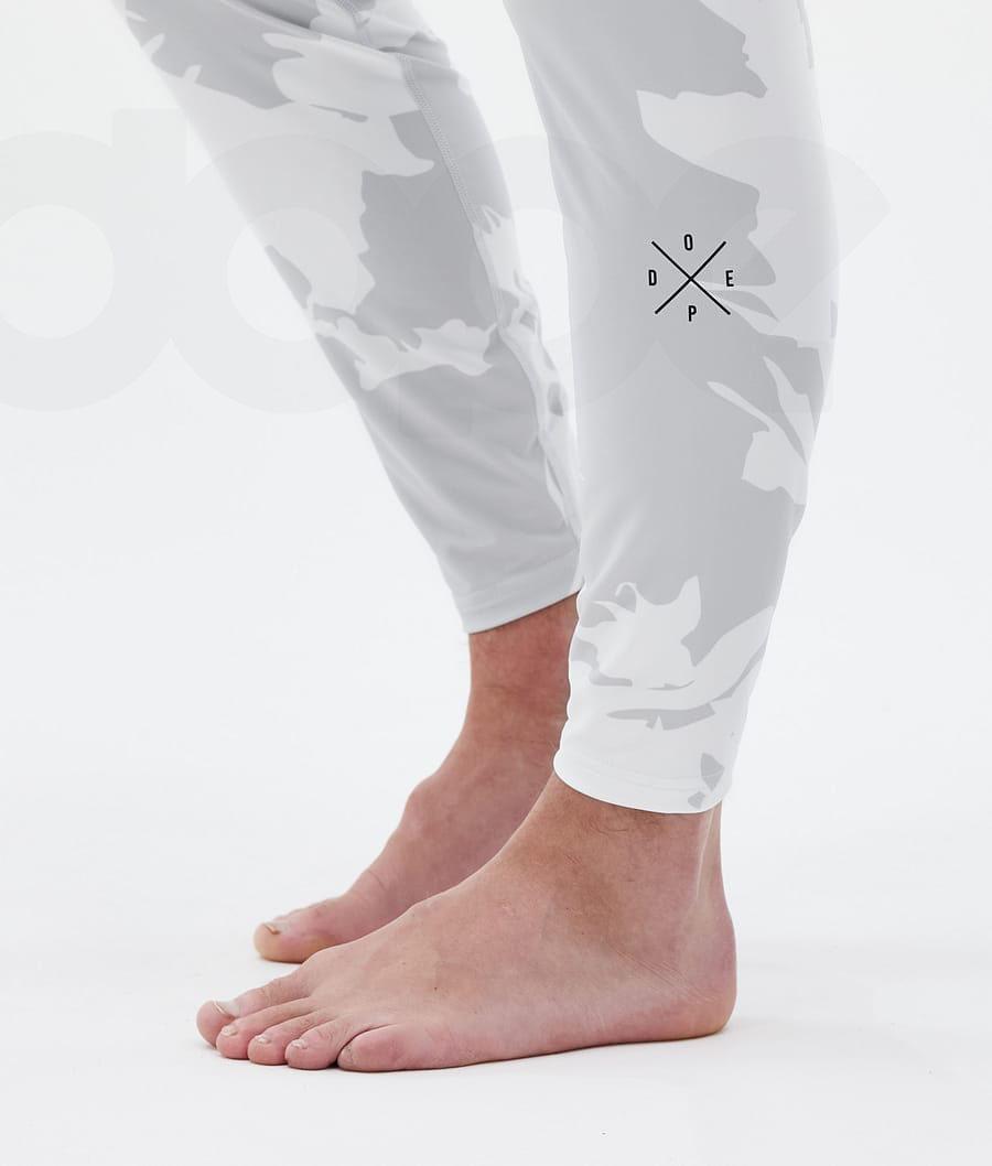 Grey Camo Men's Dope Snuggle Base Layer Pants | NZ_D1693