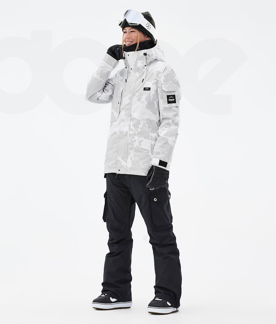 Grey Camo Women's Dope Adept W Snowboard Jackets | NZ_D2376