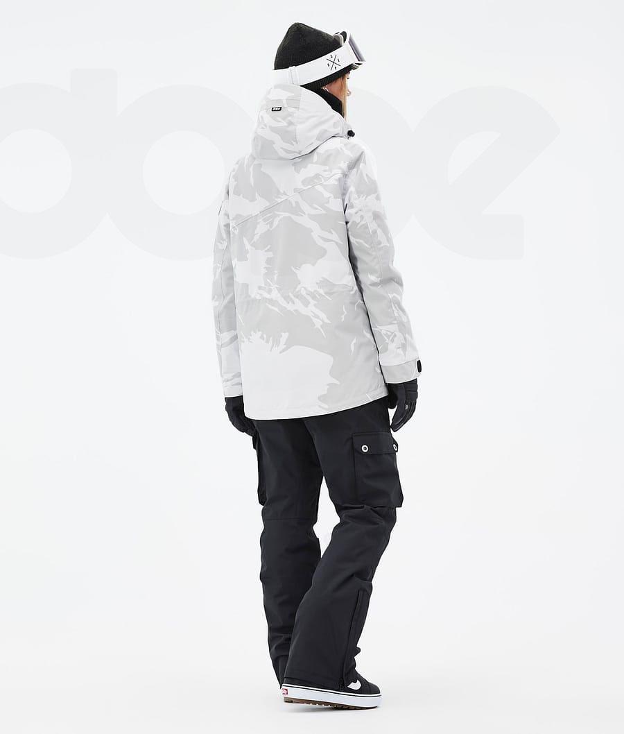 Grey Camo Women's Dope Adept W Snowboard Jackets | NZ_D2376