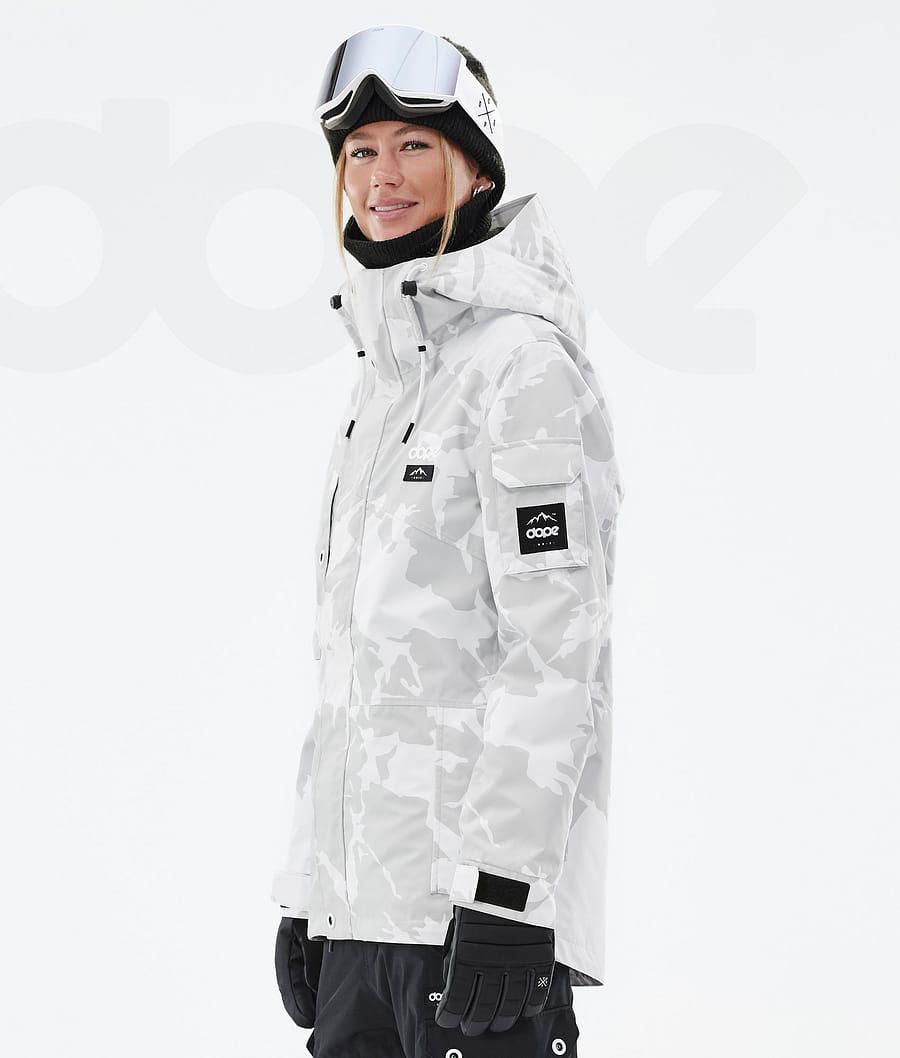 Grey Camo Women's Dope Adept W Snowboard Jackets | NZ_D2376