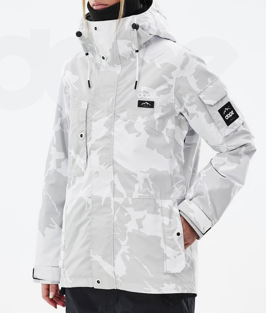 Grey Camo Women's Dope Adept W Snowboard Jackets | NZ_D2376