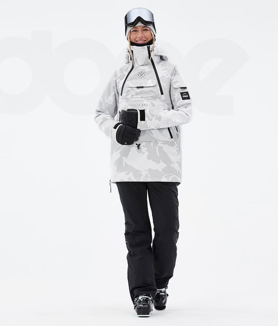Grey Camo Women's Dope Akin W Ski Jackets | NZ_D2399