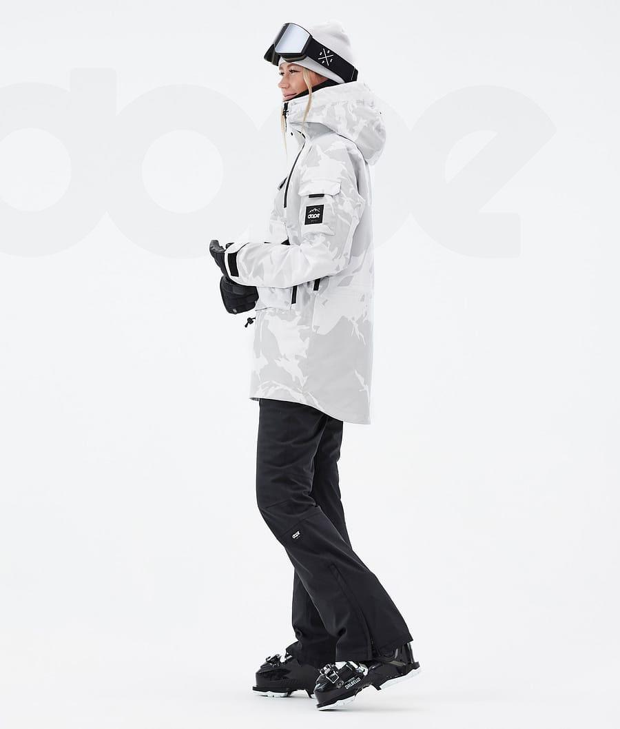 Grey Camo Women's Dope Akin W Ski Jackets | NZ_D2399