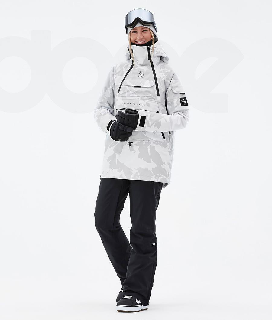 Grey Camo Women's Dope Akin W Snowboard Jackets | NZ_D2105