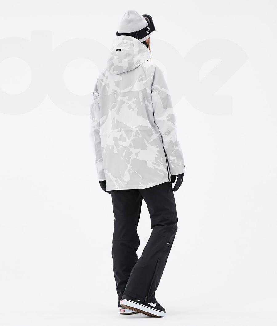 Grey Camo Women's Dope Akin W Snowboard Jackets | NZ_D2105