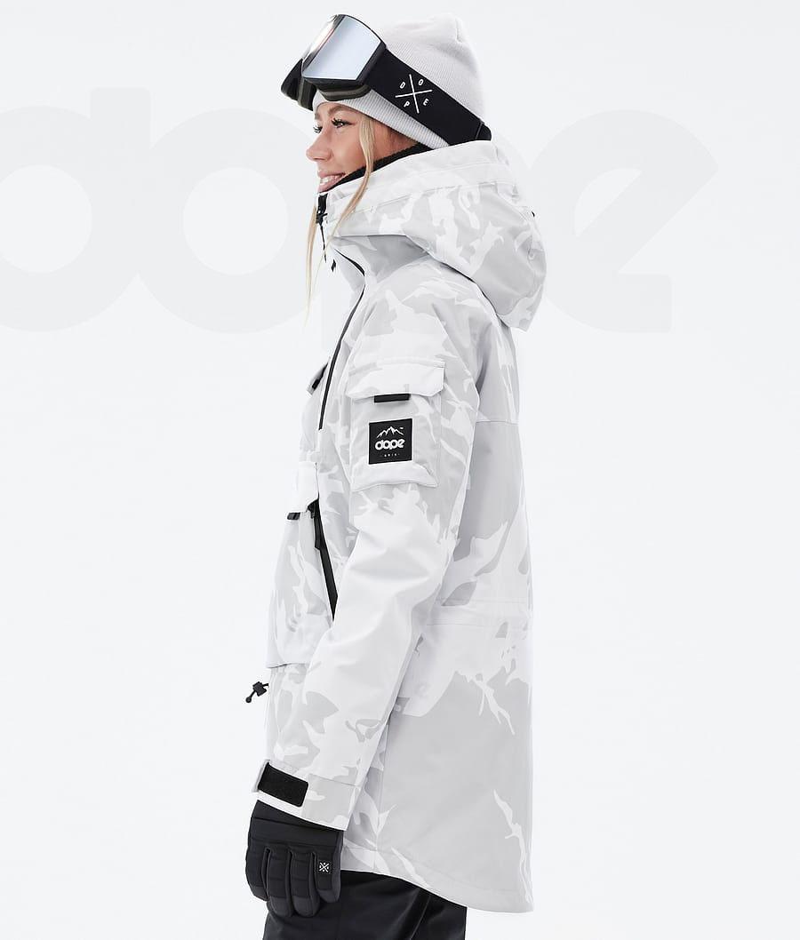 Grey Camo Women's Dope Akin W Snowboard Jackets | NZ_D2105
