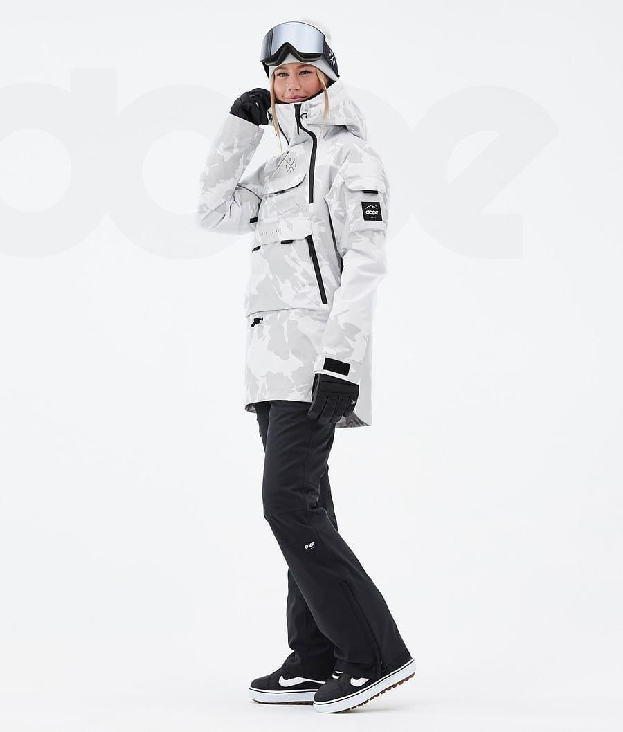 Grey Camo Women's Dope Akin W Snowboard Jackets | NZ_D2105