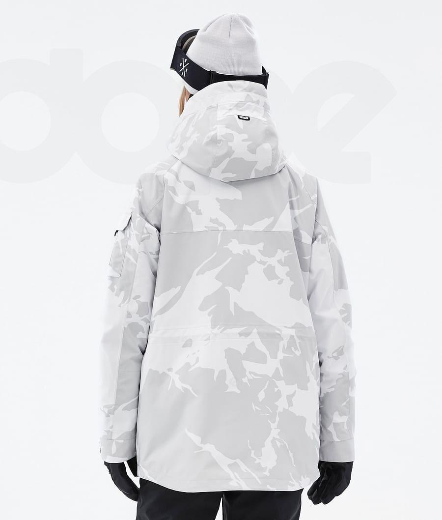 Grey Camo Women's Dope Akin W Snowboard Jackets | NZ_D2105