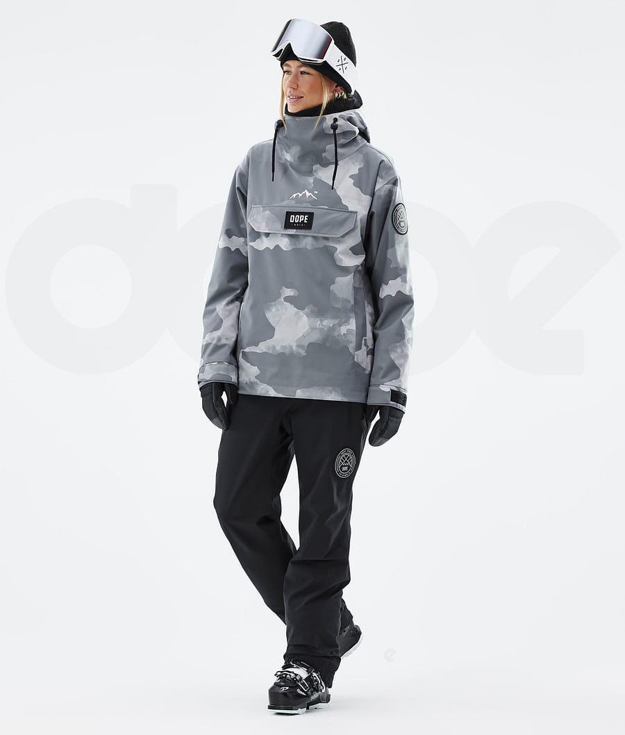 Grey Camo Women's Dope Blizzard W Ski Jackets | NZ_D2458