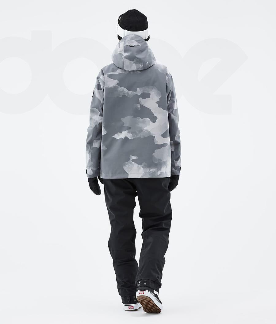 Grey Camo Women's Dope Blizzard W Snowboard Jackets | NZ_D1617