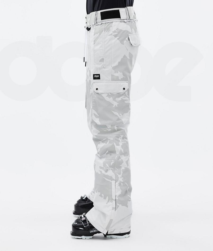 Grey Camo Women's Dope Iconic W Ski Pants | NZ_D2456