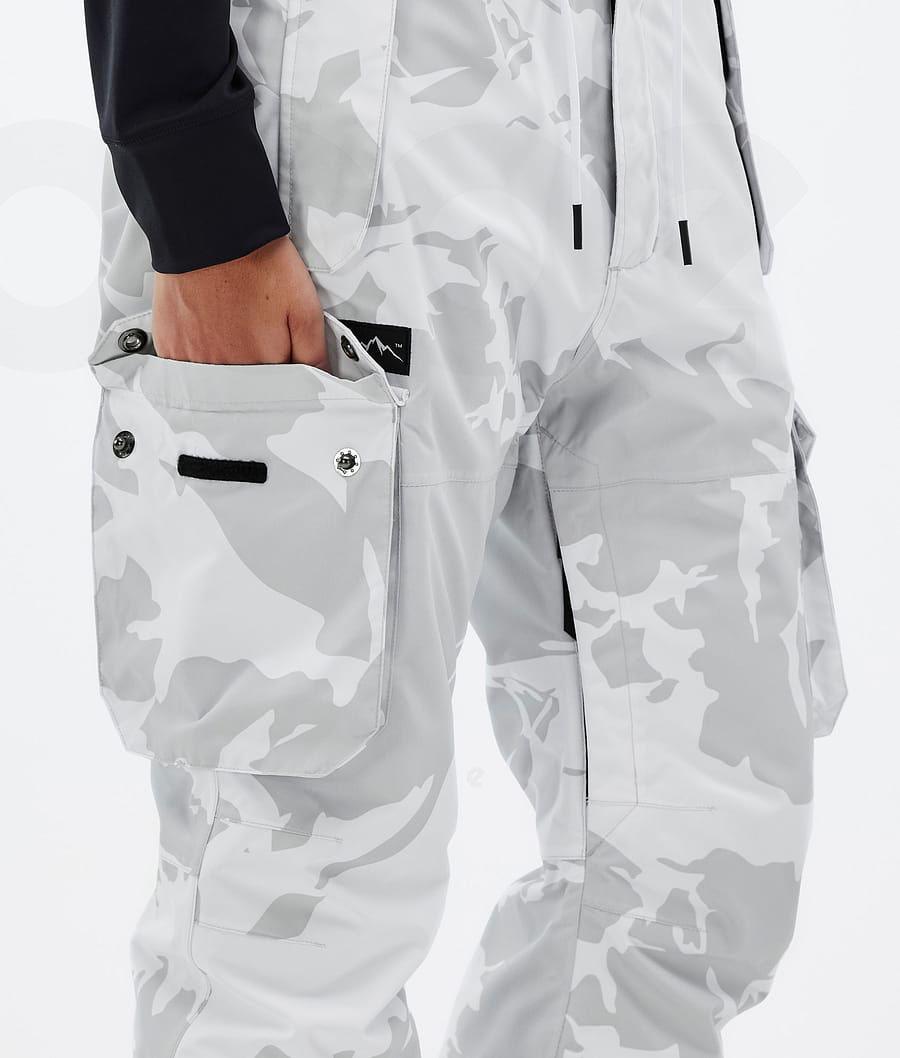 Grey Camo Women's Dope Iconic W Snowboard Pants | NZ_D1581