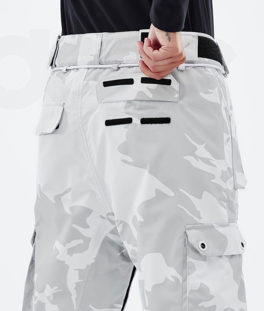 Grey Camo Women's Dope Iconic W Snowboard Pants | NZ_D1581