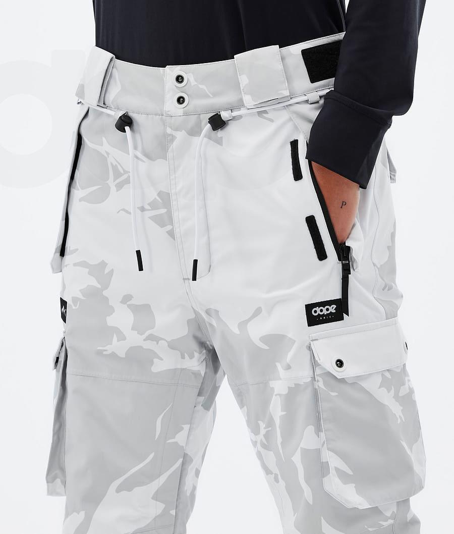 Grey Camo Women's Dope Iconic W Snowboard Pants | NZ_D1581