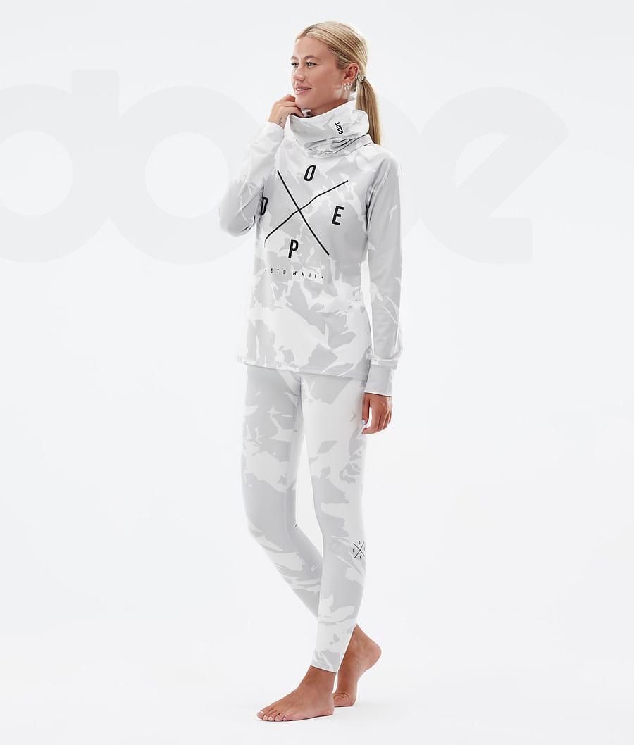 Grey Camo Women's Dope Snuggle W Base Layer Pants | NZ_D1317