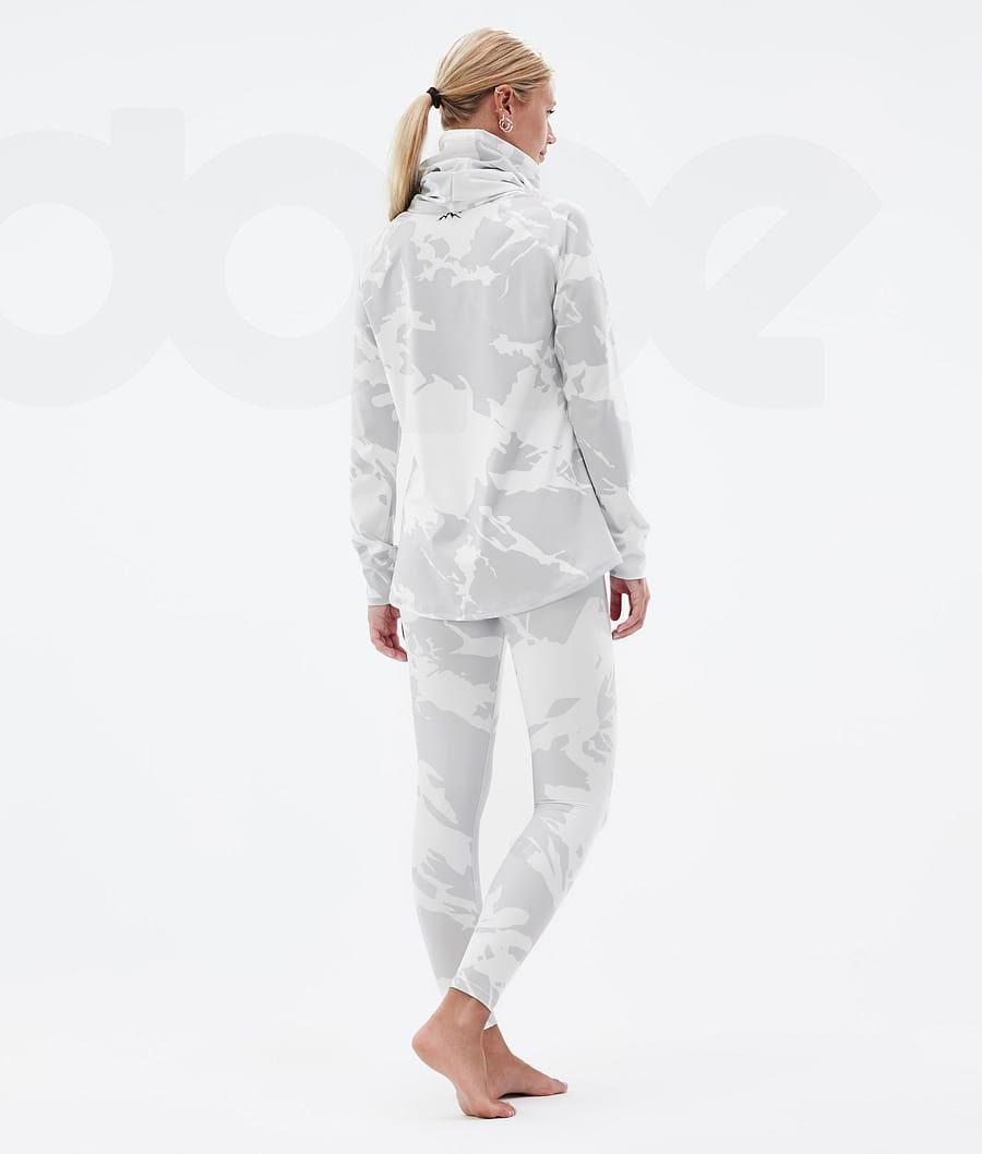 Grey Camo Women's Dope Snuggle W Base Layer Pants | NZ_D1317