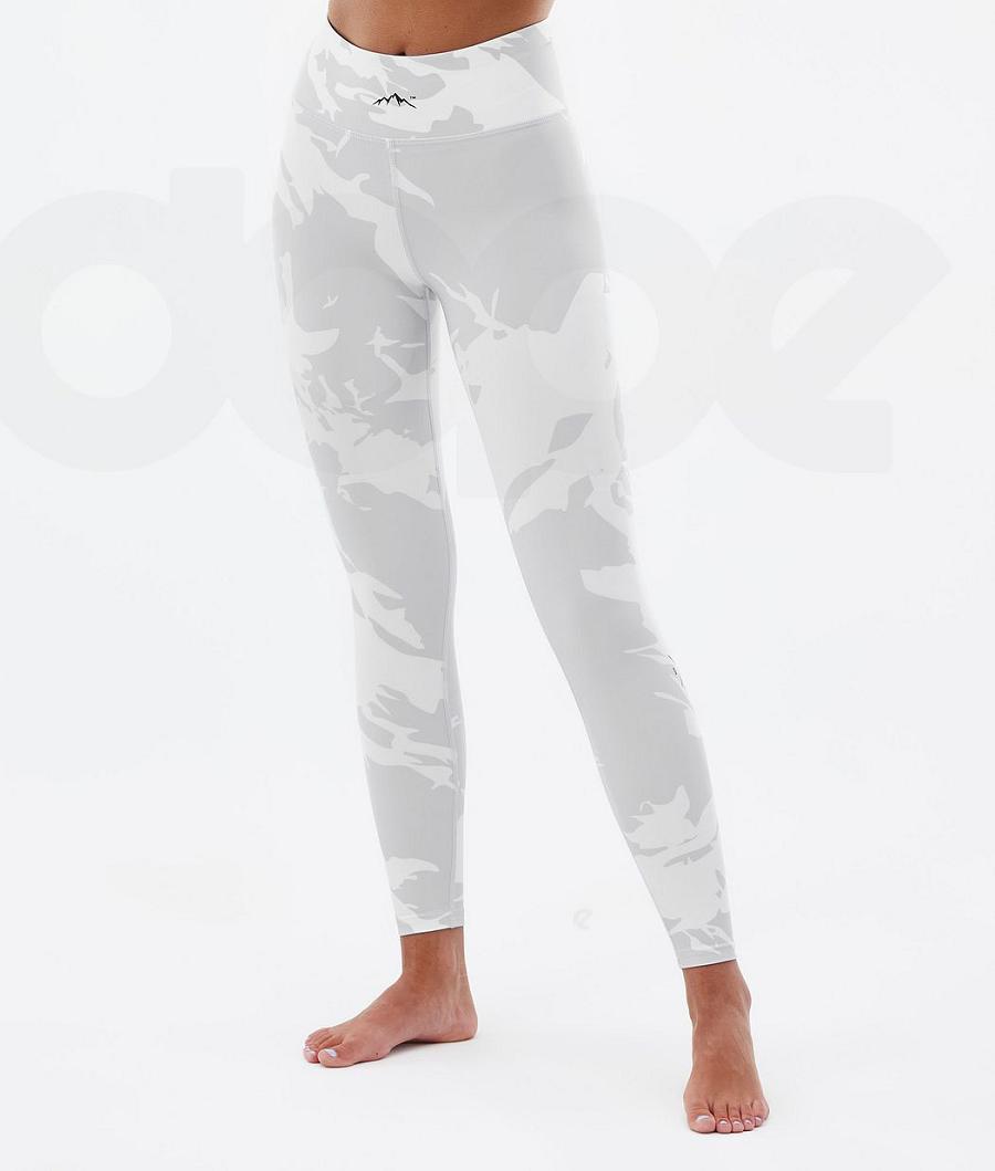 Grey Camo Women\'s Dope Snuggle W Base Layer Pants | NZ_D1317