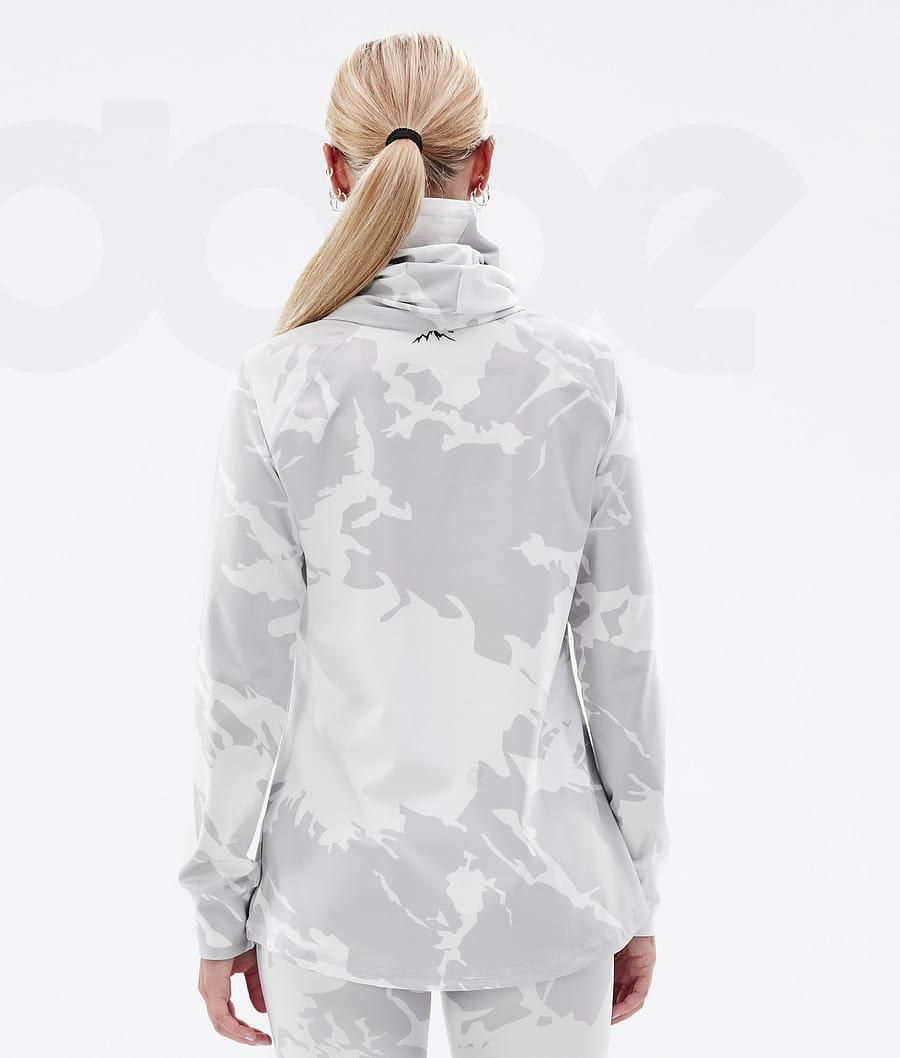 Grey Camo Women's Dope Snuggle W Base Layer Tops | NZ_D1984