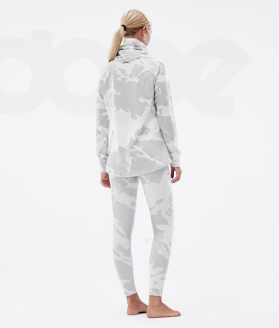 Grey Camo Women's Dope Snuggle W Base Layer Tops | NZ_D1984